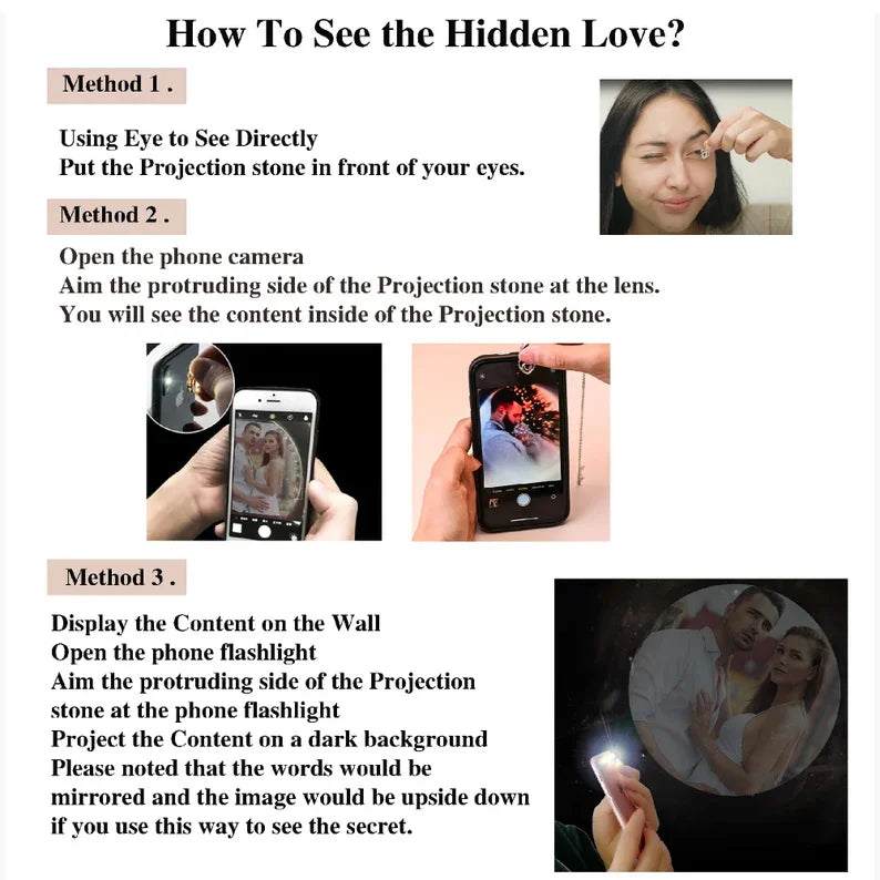 Personalized Photo Projection Bracelet Paw Photo  Projection