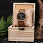 Men's Watch Handcrafted Vintage Stylish Natural Wood Quartz