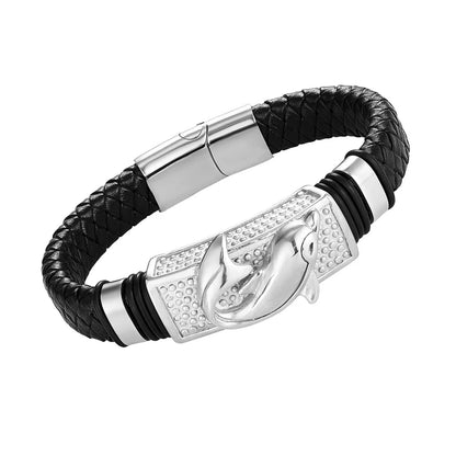 Men's Capricorn Constellation Bracelet Charm Stainless Steel.