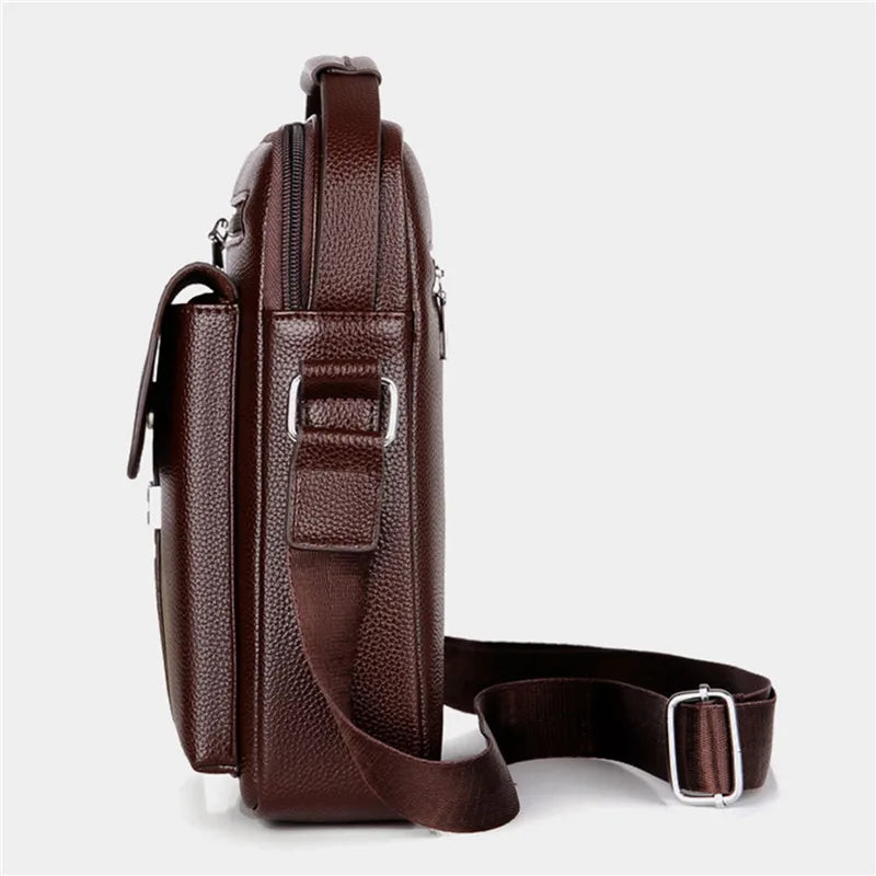 Men's Genuine Leather Crossbody Shoulder Bags