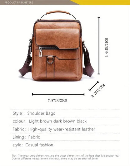 Men Shoulder Bag for 9.7" iPad , PU Leather