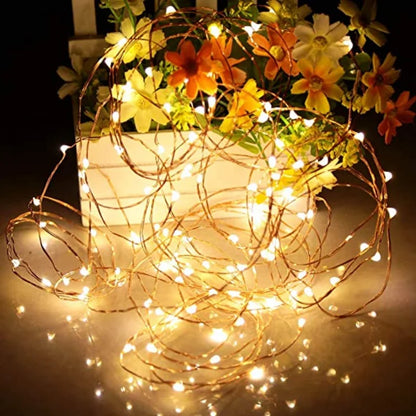 Fairy lights provide a warm, enchanting glow that enhances a cosy or romantic atmosphere