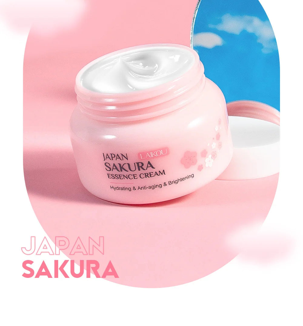 LAIKOU 60g Japan Sakura Essence Face Cream Cherry Blossom Facial Cream