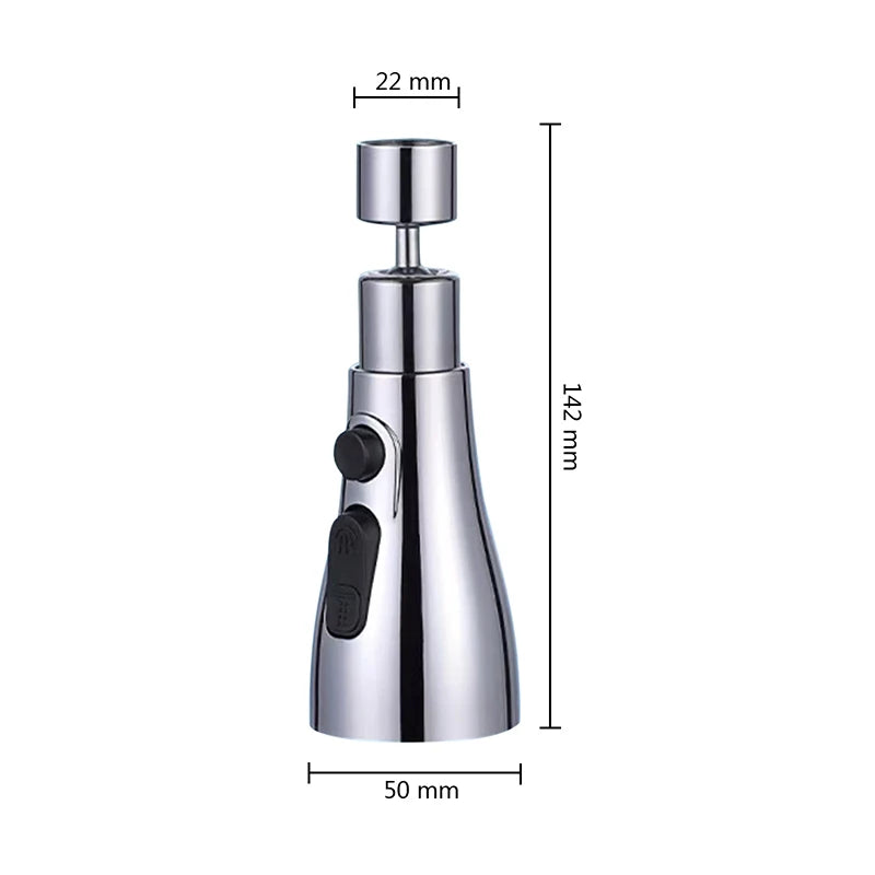 Universal 360° Rotate Kitchen Faucet Extender Aerator