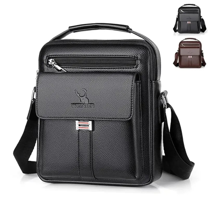 Men's Genuine Leather Crossbody Shoulder Bags