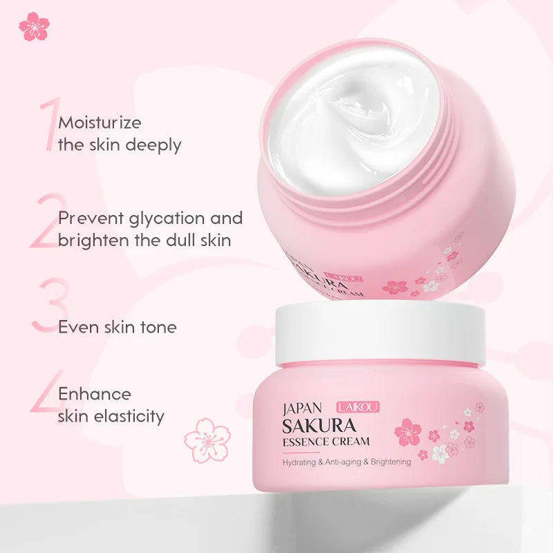 LAIKOU 60g Japan Sakura Essence Face Cream Cherry Blossom Facial Cream