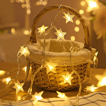 LED Outdoor Star String Lights