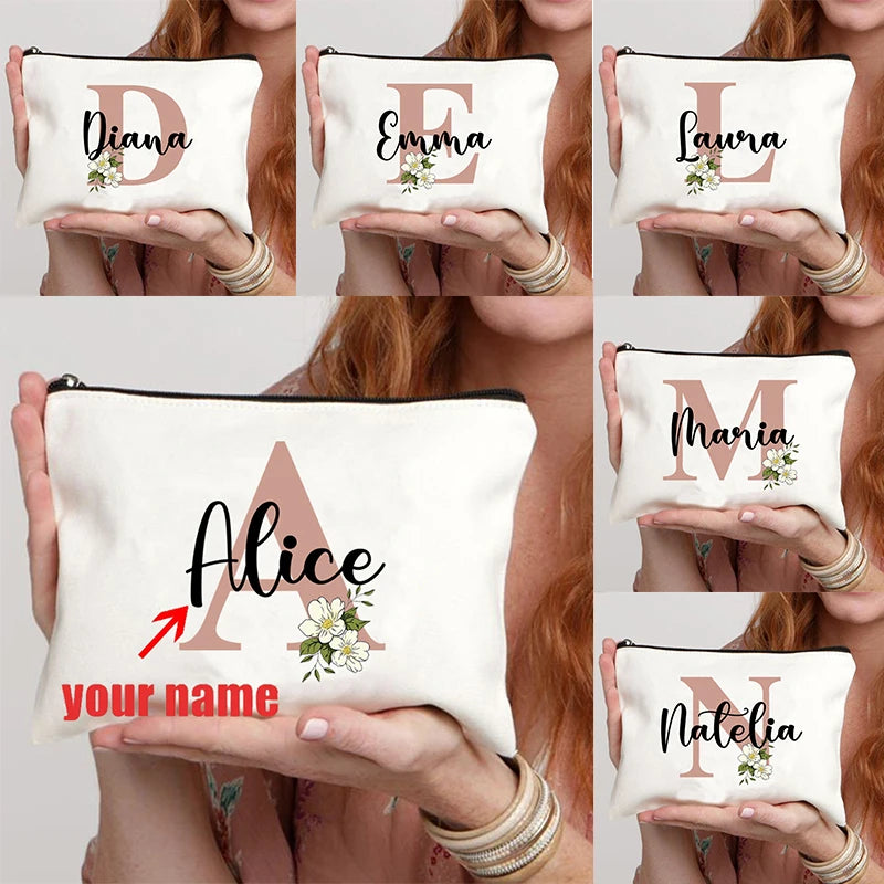 Custom Name Makeup Bag