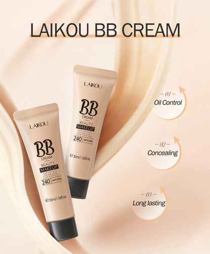 BB Cream  Whitening Brighten Face Foundation 18 Hours Long Lasting, Korean Cosmetics