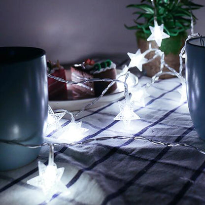 LED Outdoor Star String Lights