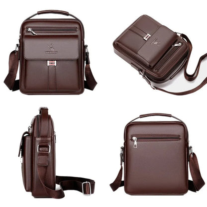 Men's Genuine Leather Crossbody Shoulder Bags