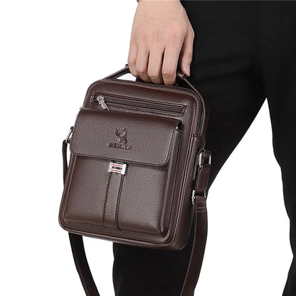 Men's Genuine Leather Crossbody Shoulder Bags