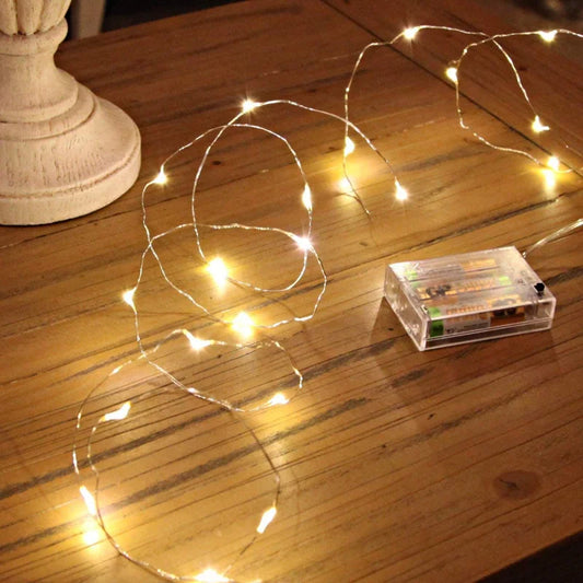 Fairy lights provide a warm, enchanting glow that enhances a cosy or romantic atmosphere