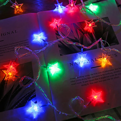 LED Outdoor Star String Lights