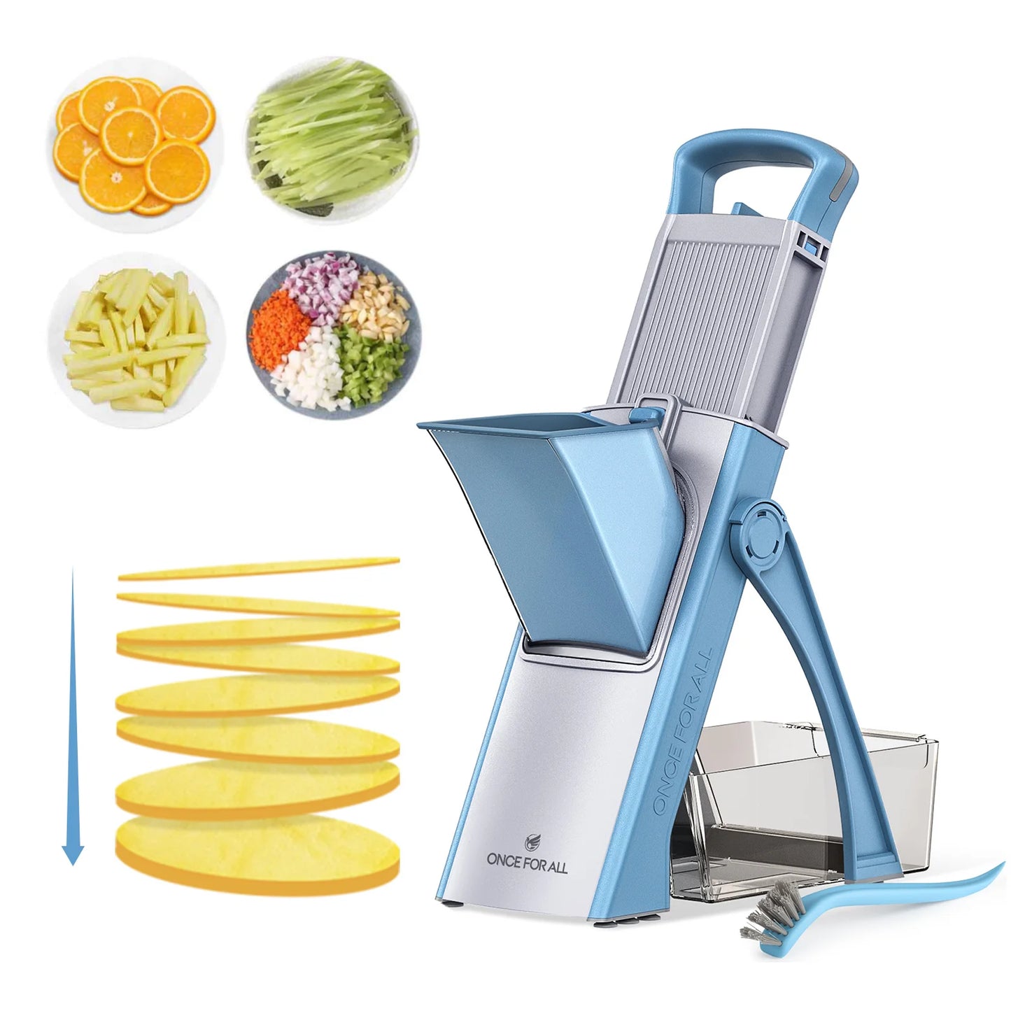 Mandoline Slicer, ONCE FOR ALL. Vegetable Slicer