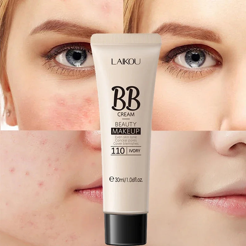 BB Cream  Whitening Brighten Face Foundation 18 Hours Long Lasting, Korean Cosmetics