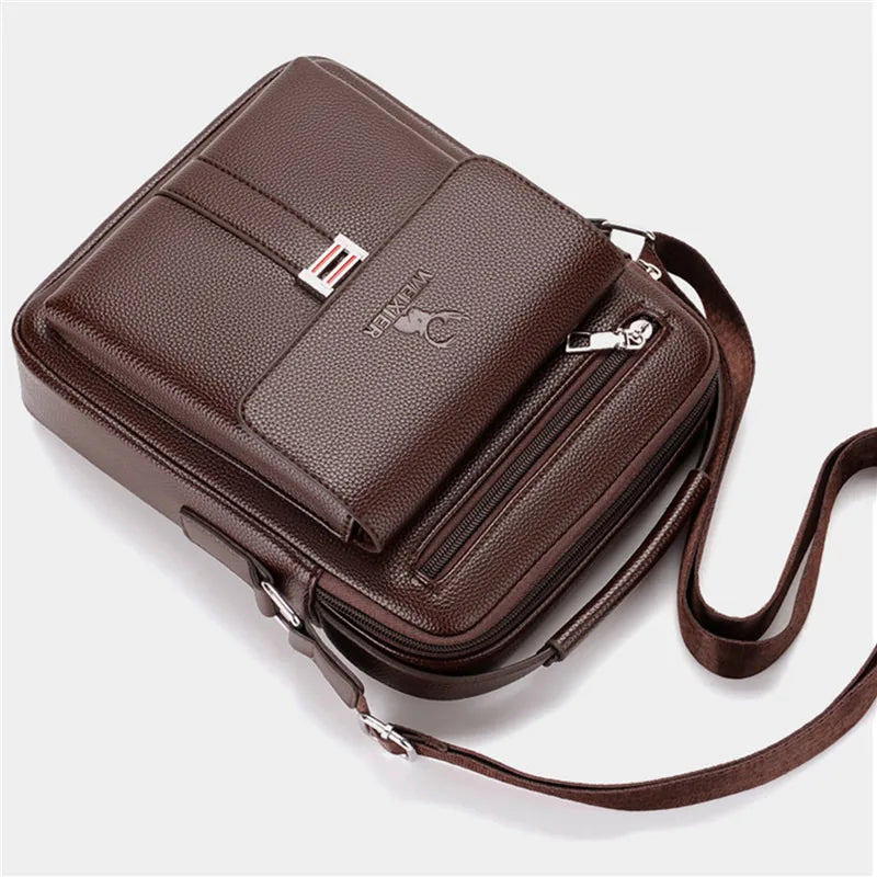 Men's Genuine Leather Crossbody Shoulder Bags