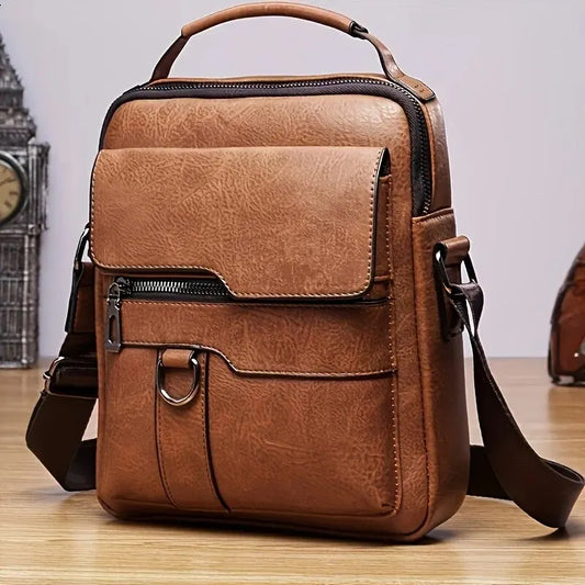 Men Shoulder Bag for 9.7" iPad , PU Leather