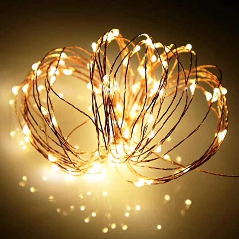 Fairy lights provide a warm, enchanting glow that enhances a cosy or romantic atmosphere