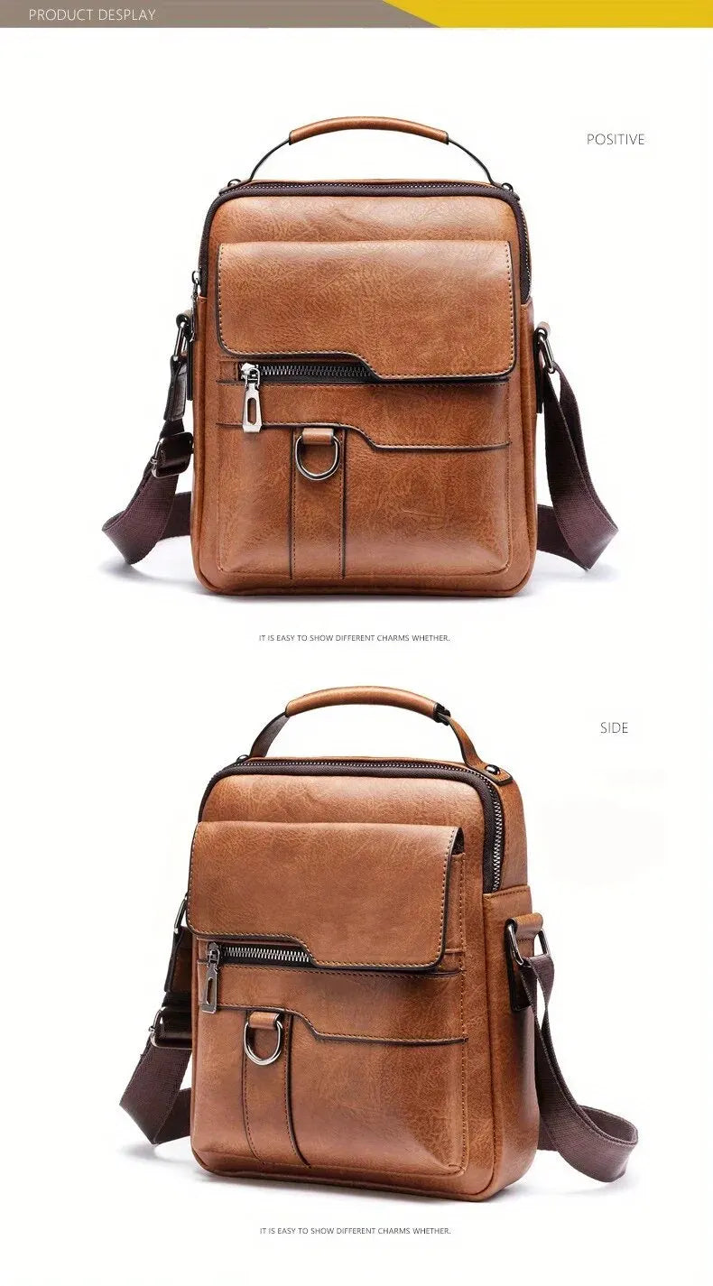 Men Shoulder Bag for 9.7" iPad , PU Leather