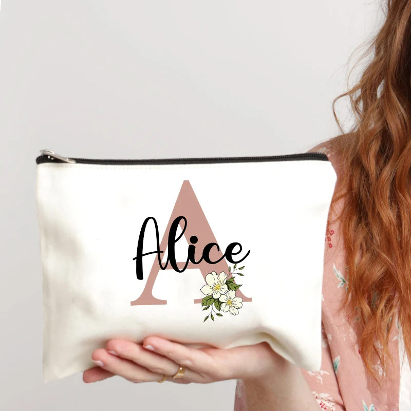 Custom Name Makeup Bag