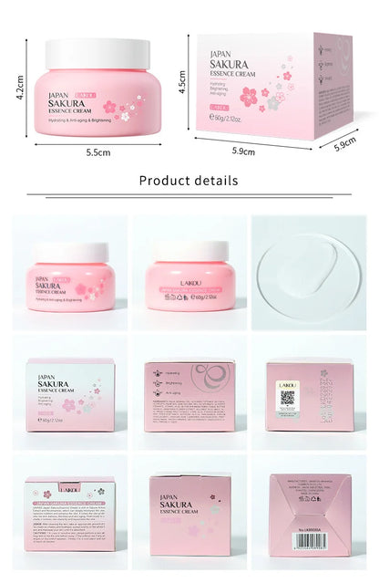 LAIKOU 60g Japan Sakura Essence Face Cream Cherry Blossom Facial Cream