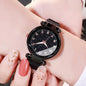 Set Women Fashion Casual Mesh Belt Watches