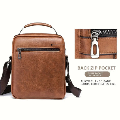 Men Shoulder Bag for 9.7" iPad , PU Leather