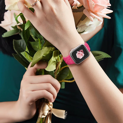 Floral Engraved Strap For Apple Watch