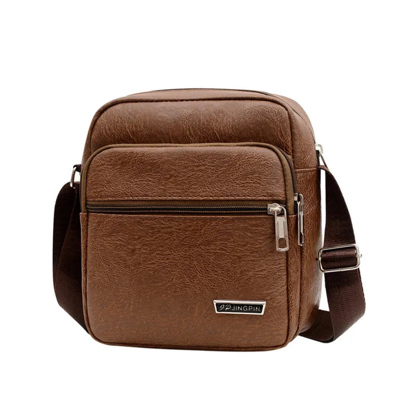 Men's Genuine Leather Crossbody Shoulder Bags