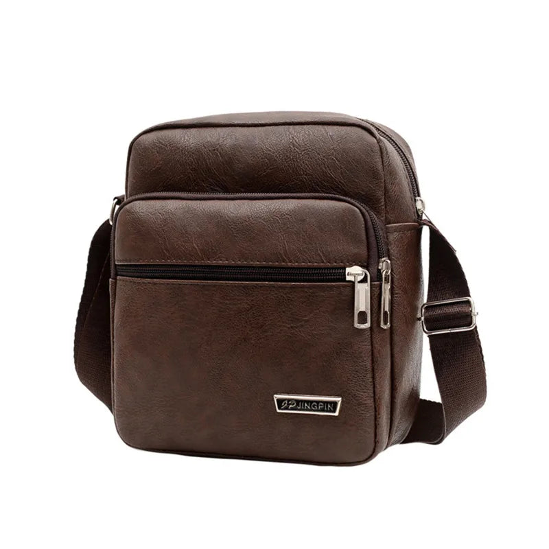 Men's Genuine Leather Crossbody Shoulder Bags