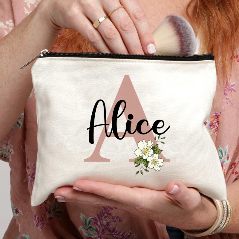 Custom Name Makeup Bag