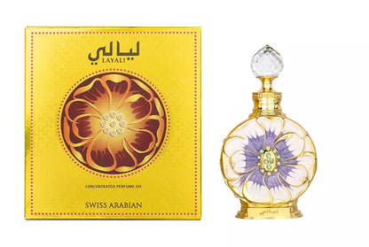 Layali by Swiss Arabian for Women -15 ml Parfum Oil (Mini)